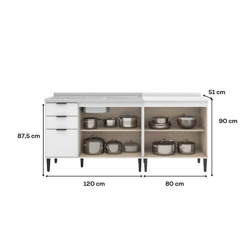 Conjunto Balcões Miami 