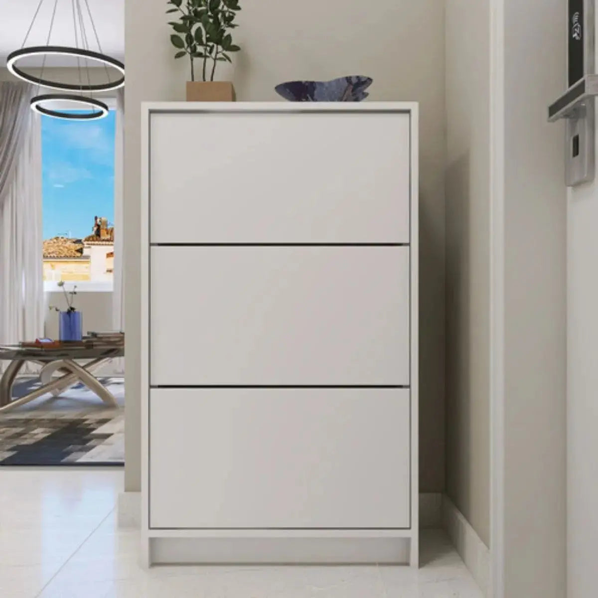 Sapateira 3 Portas Basculantes Compacta 65cm 