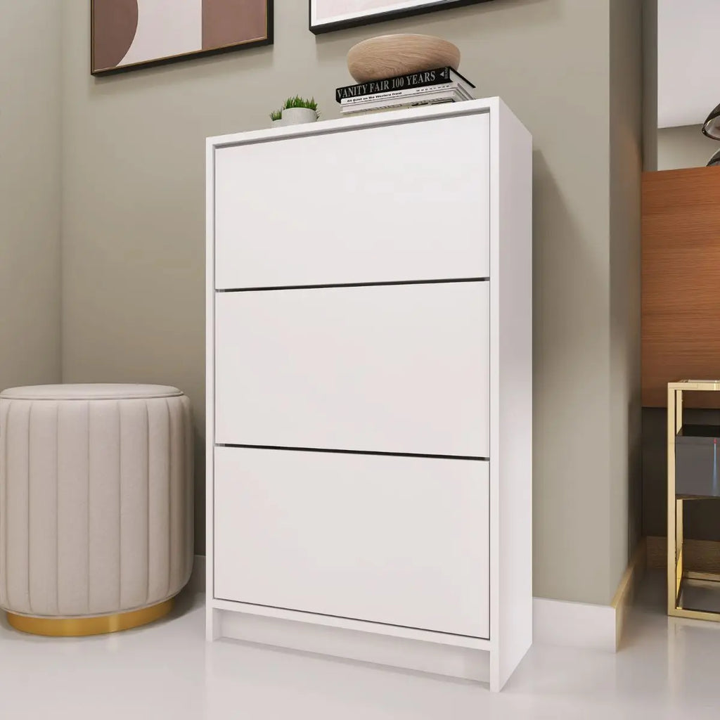 Sapateira 3 Portas Basculantes Compacta 65cm 