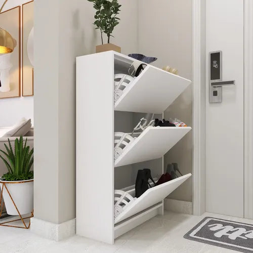 Sapateira 3 Portas Basculantes Compacta 65cm 