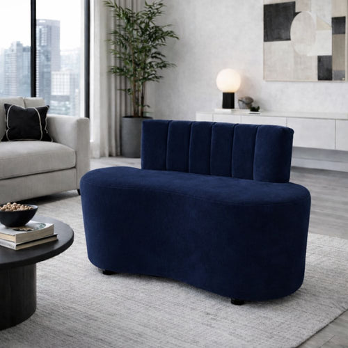 Sofá Curvo Orgânico Vitta Compacto Sala Recepção Quarto Camarim Luxory Premium