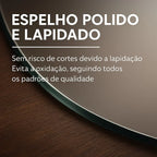Espelho Orgânico de Chão/Parede Gigante 170x70cm com LED Touch Screen Vivare Premium