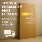Espelho Orgânico de Chão/Parede Gigante 170x70cm com LED Touch Screen Vivare Premium