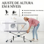Tábua de Passar Roupas 360° Giratória Face Dupla 8 Níveis de Altura