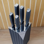 Kit 5 Facas Profissionais de Cozinha com Suporte 
