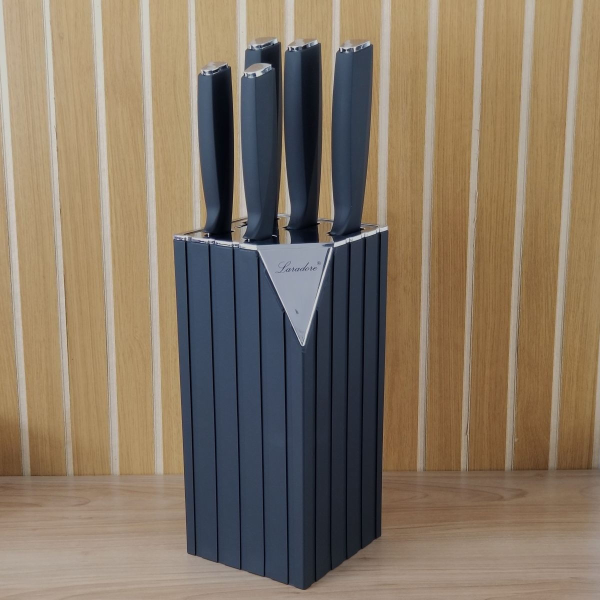 Kit 5 Facas Profissionais de Cozinha com Suporte 